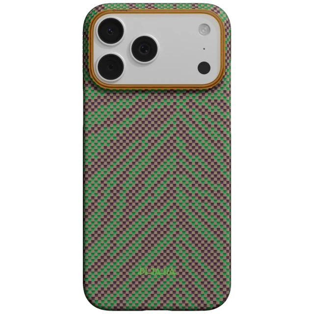 Чохол Pitaka Edge Case Breath of Veins для iPhone 17 Pro Green (BV1702P)