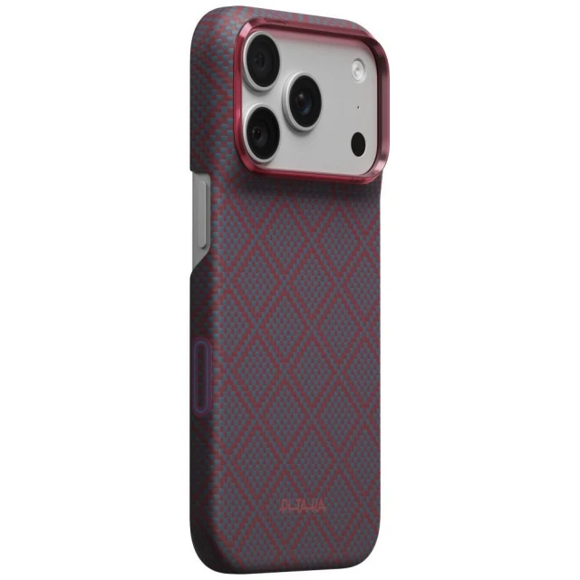 Чохол Pitaka Edge Case Argyle для iPhone 18 Pro | 17 Pro Blue Red (KI1818P)