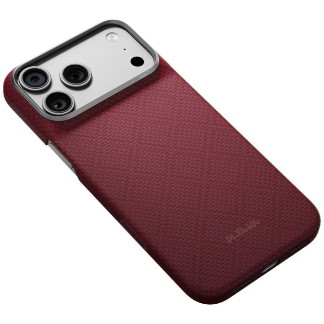 Чохол Pitaka Edge Case Argyle для iPhone 18 Pro Max | 17 Pro Max Burgundy (KI1817PM)