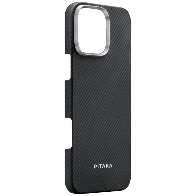 Чохол Pitaka Ultra-Slim для iPhone 16 Pro Black Grey with MagSafe (KI1601PA)