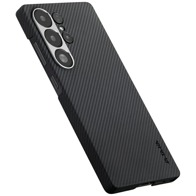 Чохол Pitaka Ultra-Slim для Samsung Galaxy S25 Ultra (S938) Black Grey with MagSafe (KS2501U)