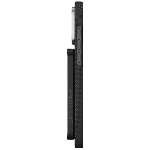 Powerbank Pitaka Aramid Fiber 5000 mAh Qi2 Black-Grey (PBQ2401)