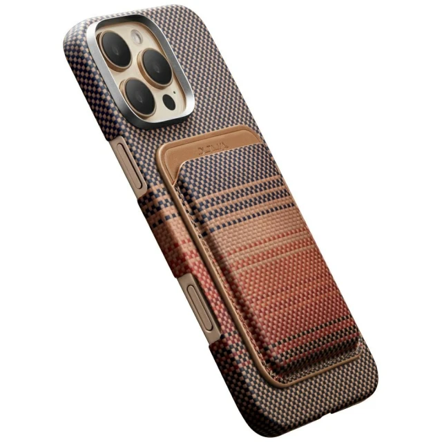 Магнитный кошелек Pitaka Woven Wallet Sunset with MagSafe (MWW2402)