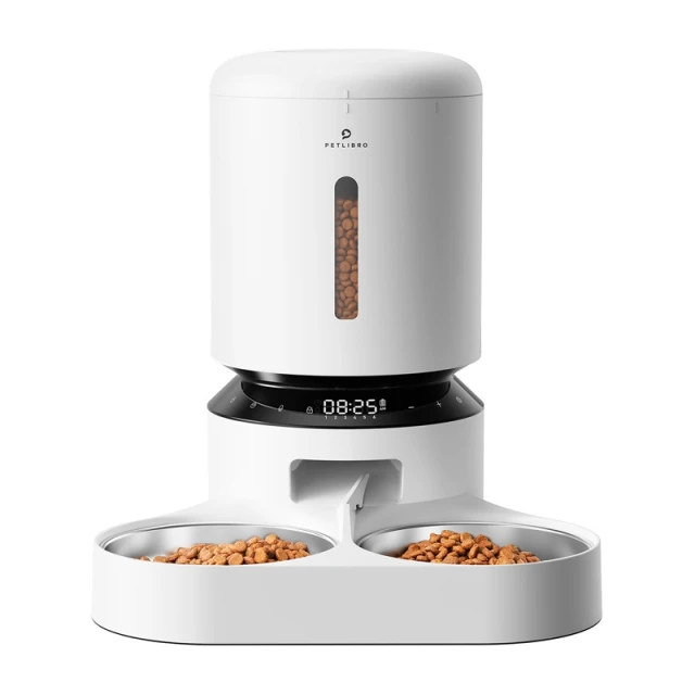 Дозатор корму Petlibro Granary 5l з подвійною миskou White (PL-AF006-33W)