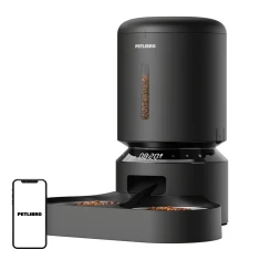 Годівниця PETLIBRO Granary 5л з подвійною мискою Black (PL-AF006-33B)
