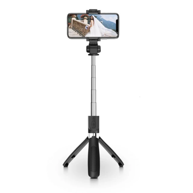 Універсальний штатив Tech-Protect L01S Wireless Selfie Stick Tripod Black (795787711484)