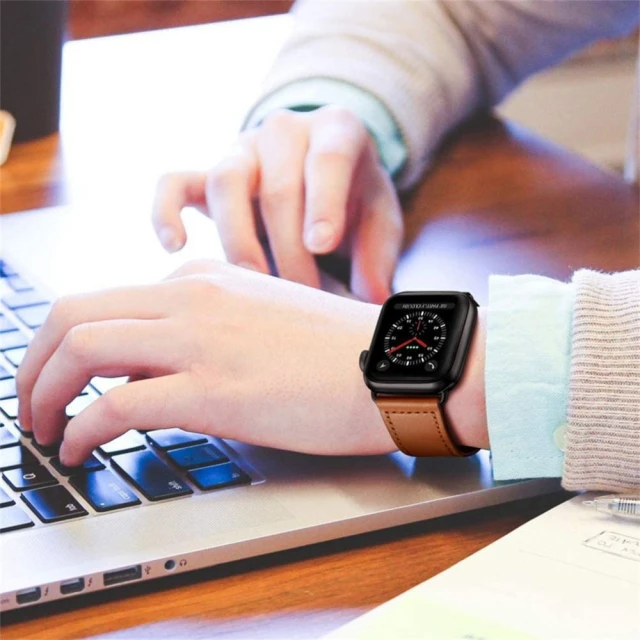 Ремінець Tech-Protect LeatherFit для Apple Watch 49 | 46 | 45 | 44 | 42 mm (1-3 series) Brown (0795787713716)