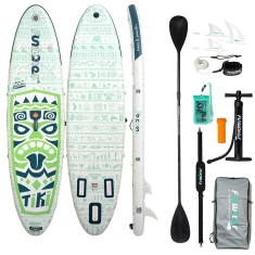 Дошка для плавання SUP FunWater Tiki SUPFW05D 3.2м Green (0810098388023)