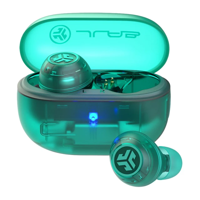 Навушники безпровідні TWS Jlab Go Pop ANC Green Transparent (IEUEBGOANCRTRATEL124)