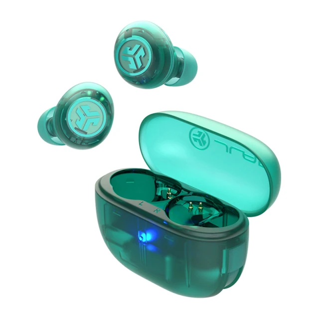 Навушники безпровідні TWS Jlab Go Pop ANC Green Transparent (IEUEBGOANCRTRATEL124)