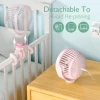 Портативний вентилятор для візочка Momcozy Pink (0810123505494)