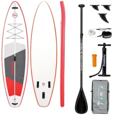 Дошка для серфінгу SUP FunWater SUPFW69C 3.35м Red/White (0810143167917)