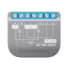 Реле SwitchBot Relay Switch 2PM 2-канальне (W5502320)