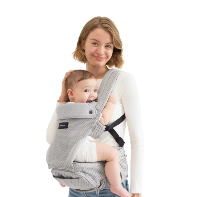 Эрго-рюкзак с сиденьем для бедер Momcozy Air Mesh Grey (0810184058700)