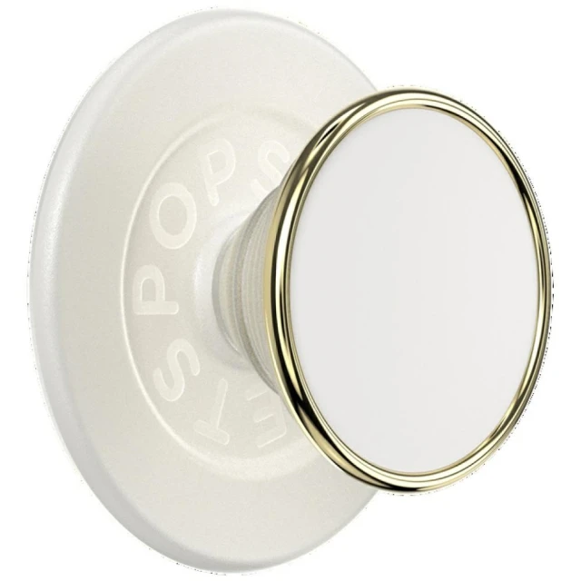 Тримач для телефону Popsockets Round Luxe Coconut Creme Enamel Beige (808938)