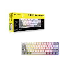 Клавіатура Corsair CLIPPER PRO MINI 60 ігрова MGX Core White (0840440417309)