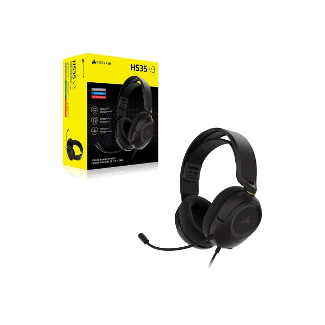 Навушники Corsair HS35 v3 ігрові Carbon (0840440421566)