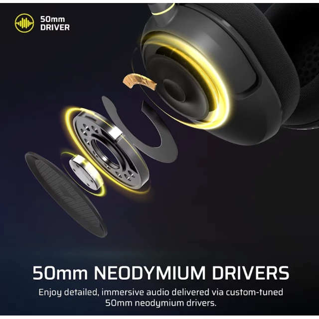 Навушники Corsair HS35 v3 бездротові ігрові Bluetooth Carbon (0840440421573)