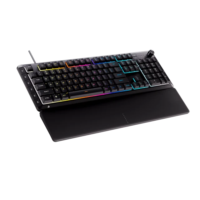 Клавіатура Corsair Skiff 100 Plus ігрова мембранна з RGB-підсвіткою (0840440423256)