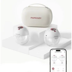 Молоковідсмоктувач носимий Momcozy M5 з підтримкою додатка подвійний комплект Red (0840506409798)