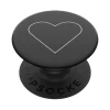 Держатель Popsockets White Heart Black (800667)