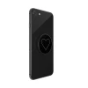 Держатель Popsockets White Heart Black (800667)