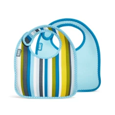 Шалик дитячий Built Mess Mate Blue Stripe 2 шт (BBY-MMBB-BYS)