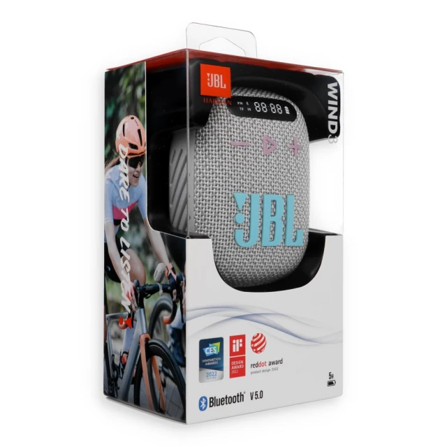 Беспроводной динамик JBL Wind 3 с креплением на руль Grey (1200130002762)
