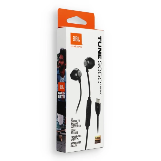 Навушники JBL 305C USB-C Black (1200130013898)