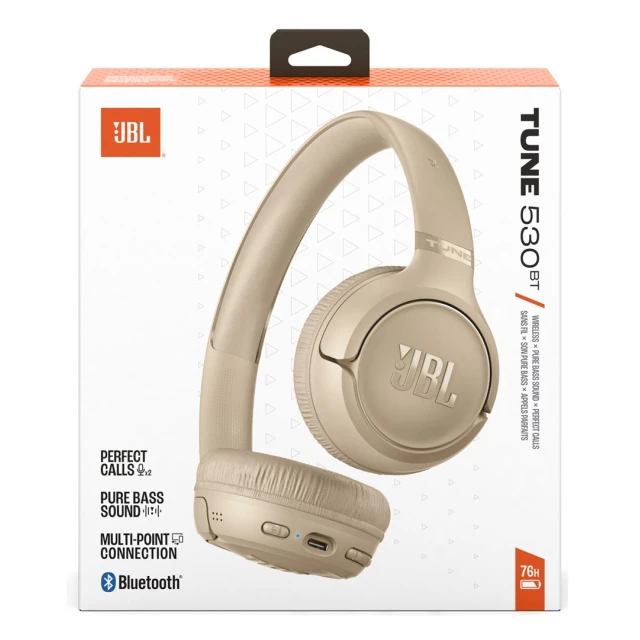 Навушники JBL Tune 530BT бездротові Beige (1200130029998)