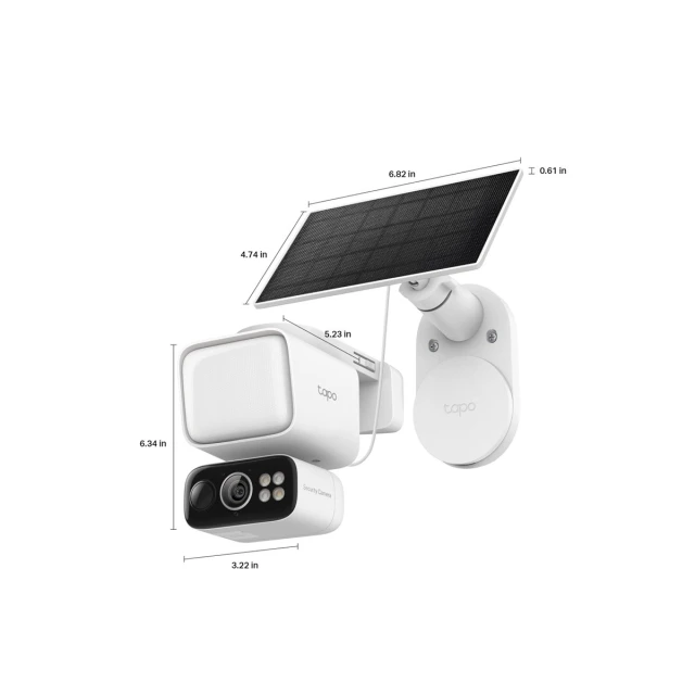 Комплект камер видеонаблюдения TP-Link Tapo C615F с поворотным прожектором и детекцией движения с солнечным питанием (1210002606233)