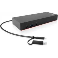 Док-станція Lenovo ThinkPad Hybrid USB-C з USB-A 40AF0135EU 2 монітори 4K 60Hz 135W (191999788403)