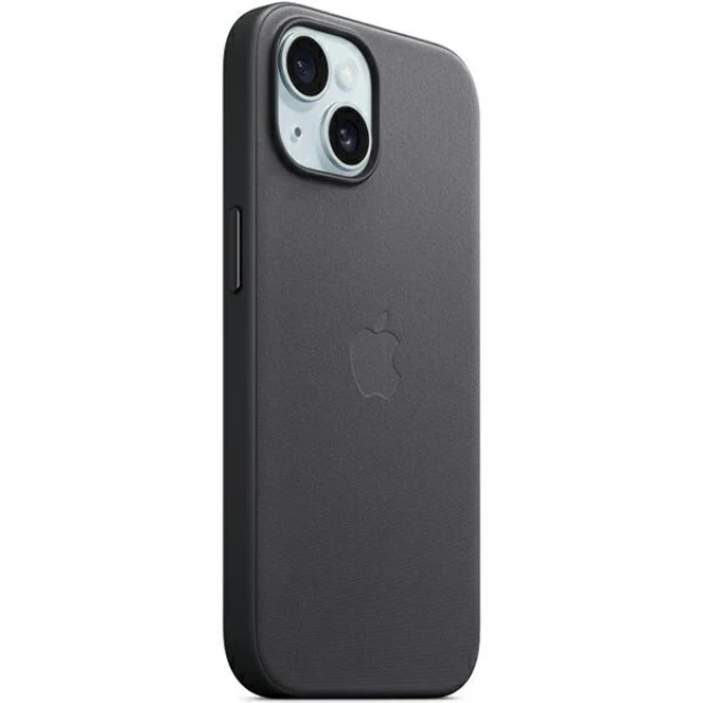 Чехол Apple FineWoven Case для iPhone 15 Plus Black (MT423ZM/A)