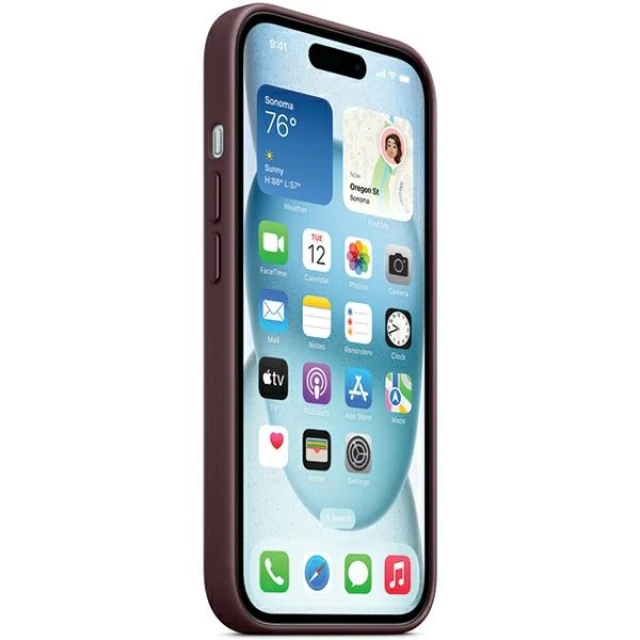 Чохол Apple FineWoven Case для iPhone 15 Plus Mulberry (MT4A3ZM/A)