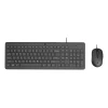 Комплект клавіатура + миша HP 150 Wired Mouse and Keyboard німецька розкладка Black (195122875527)