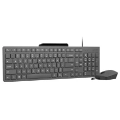 Комплект клавіатура + миша Lenovo 310 USB-A Wired Combo US розкладка Luna Grey (195892110583)
