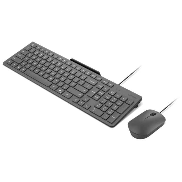 Комплект клавиатура + мышь Lenovo 310 USB-A Wired Combo US раскладка Luna Grey (195892110583)