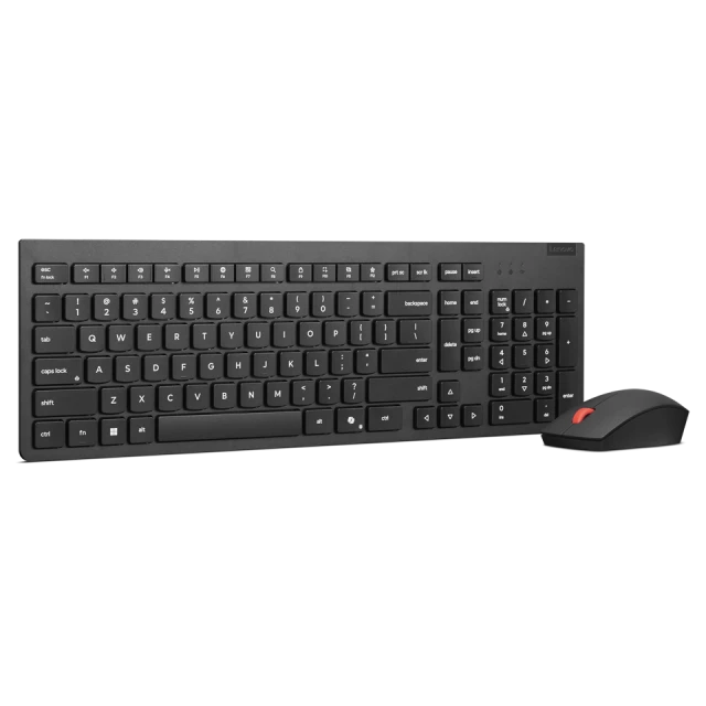 Комплект клавіатура + миша Lenovo Essential бездротовий російська розкладка Black (195892116721)