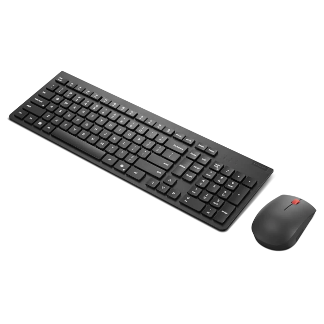 Комплект клавіатура + миша Lenovo Essential Wireless Gen2 бездротовий естонська розкладка Black (195892116820)
