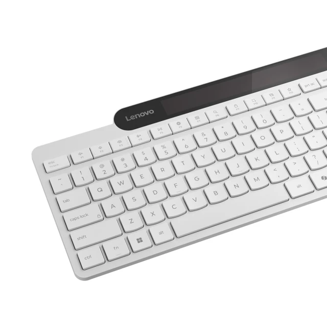 Клавіатура Lenovo 800 бездротова Bluetooth з сонячною панеллю US розкладка (195892122852)