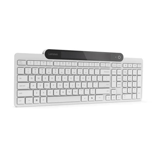 Клавіатура Lenovo 800 бездротова Bluetooth з сонячною панеллю US розкладка (195892122852)