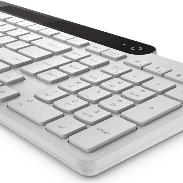 Клавіатура Lenovo 800 бездротова Bluetooth з сонячною панеллю US розкладка (195892122852)