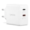 Мережевий зарядний пристрій Lenovo G0A6065WEU GaN 2x USB-C 65 Вт White (195892129165)