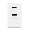 Мережевий зарядний пристрій Lenovo G0A6065WEU GaN 2x USB-C 65 Вт White (195892129165)