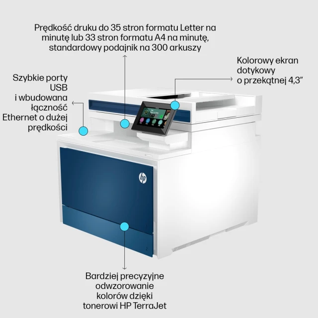 Багатофункціональний пристрій Hewlett-Packard HP Color LaserJet Pro 4302fdn (196068323226)