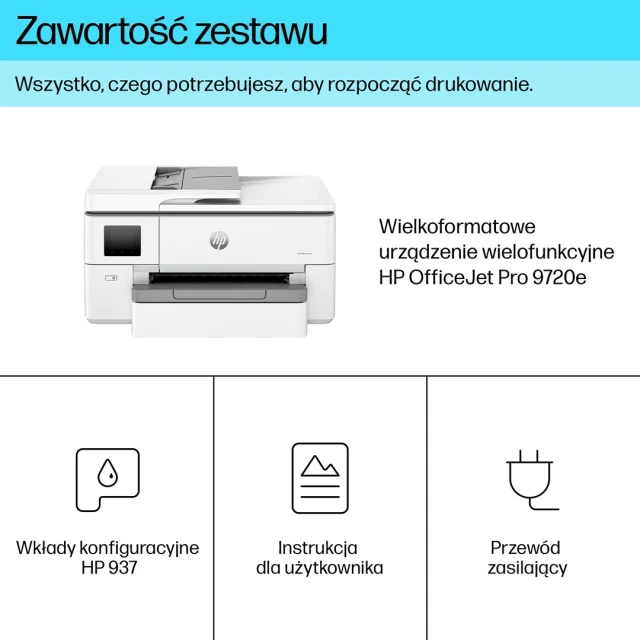 Багатофункціональний пристрій Hewlett-Packard HP OfficeJet Pro 9720e (196337488038)