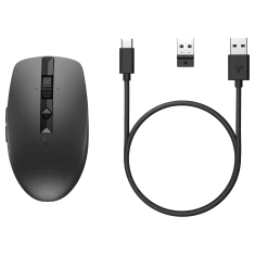 Мышь HP 710 Rechargeable Silent Mouse беспроводная с аккумулятором Black (196548822683)