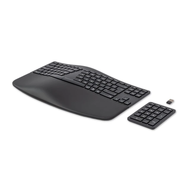 Клавіатура HP 960 Ergonomic Wireless Keyboard бездротова ергономічна US розкладка Black (197192177440)