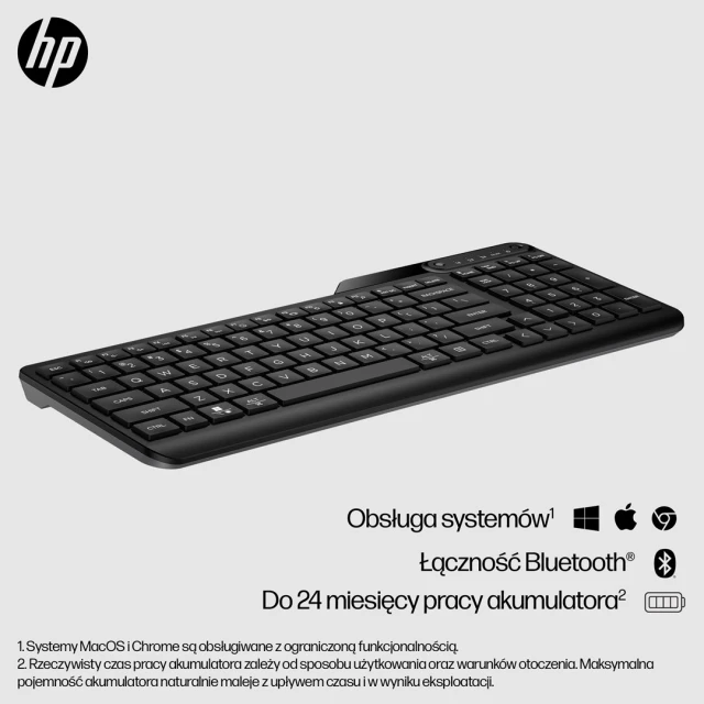 Клавиатура HP 460 Multi-Device беспроводная Bluetooth Black (197192766934)