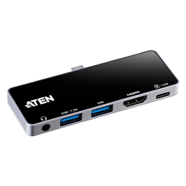 Док-станція Aten UH3238 USB-C Travel Dock з Power Pass-Through (2000001245682)